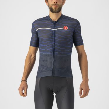 Castelli Insider Spinning Kurzarmtrikot Blau Herren
