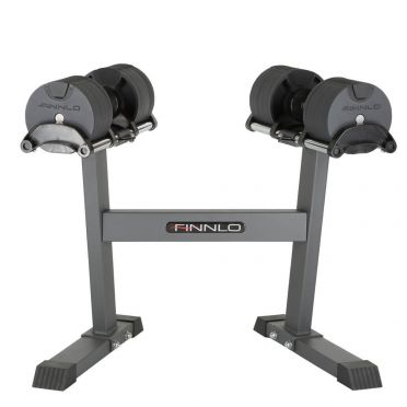Finnlo Smartlock 2 x 32 kg Hantelset mit Ablage