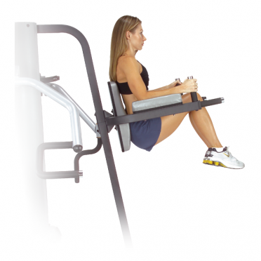 Body Solid Vertical Knee Raise and Dip Station für der Two stack multigym 