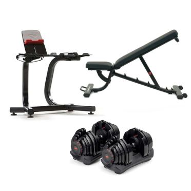Bowflex 1090i S SelectTech Hantelset 40,8 kg + Hantelständer + Bench 