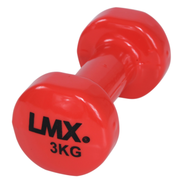 Lifemaxx Vinyl Dumbbellset Rot 3 kg LMX 1150 