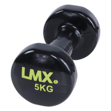 Lifemaxx Vinyl Dumbbellset Schwarz 5 kg LMX 1150 