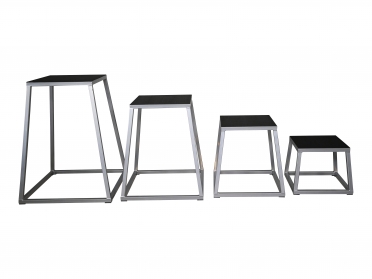 Lifemaxx Steel plyo box set (12", 18", 24" and 30") LMX1298