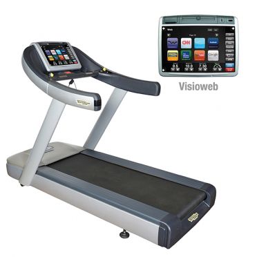 Technogym Laufband Run Now Excite+ 700 Visioweb Silber gebraucht 