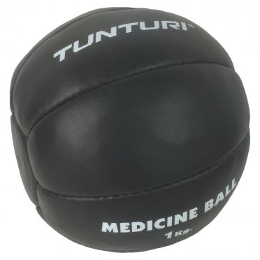 Tunturi Medizinball Kunstleder 1 kg Schwarz 