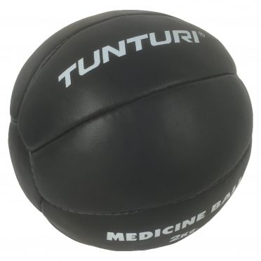 Tunturi Medizinball Kunstleder 2 kg Schwarz 