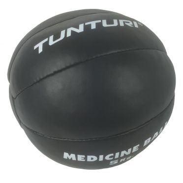 Tunturi Medizinball Kunstleder 5 kg Schwarz 