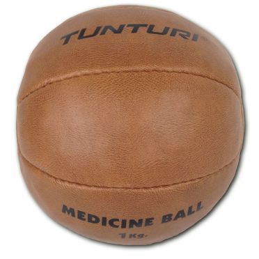 Tunturi Medizinball Kunstleder 1 kg Braun 