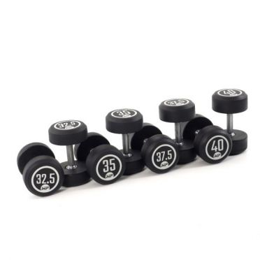 Muscle Power Dumbbellset runder Gummi 32,5 - 40 kg