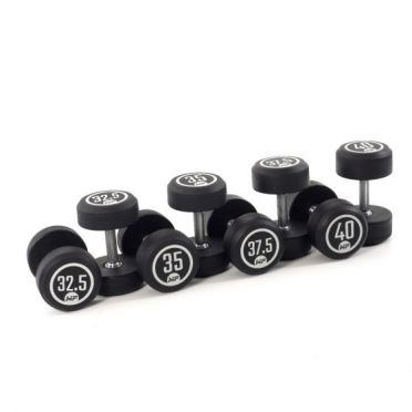 Muscle Power Dumbbellset runder Gummi 32,5 - 40 kg 