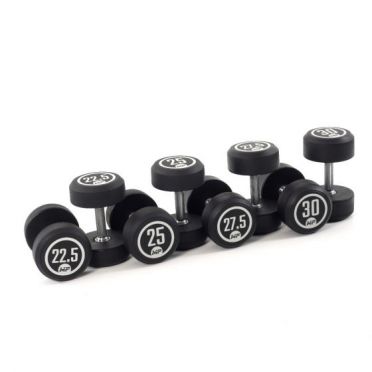Muscle Power Dumbbellset runder Gummi 22,5 - 30 kg