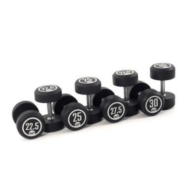 Muscle Power Dumbbellset runder Gummi 22,5 - 30 kg 