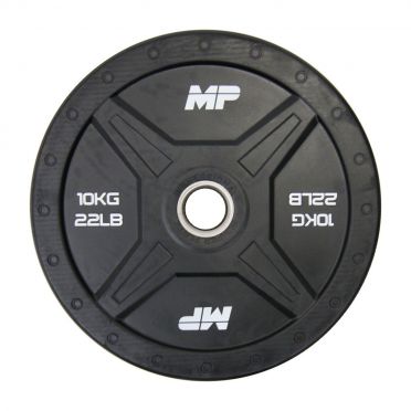 Muscle Power olympische Stossplatte 50 mm 10 kg schwarz 