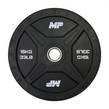 Muscle Power olympische Stossplatte 50 mm 15kg schwarz 