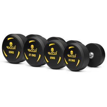 NUCCLR PU Dumbbell Set 22.5-30 KG 