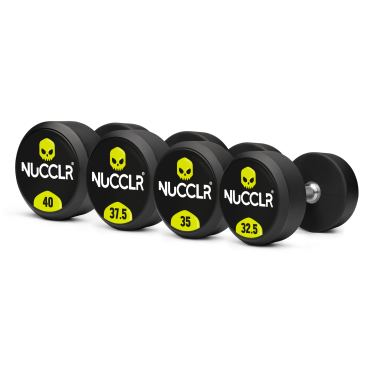 NUCCLR PU dumbbell set 32.5-40 KG 