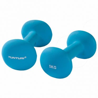 Tunturi Neopreen Kurzhanteln Set 5 kg Blau 