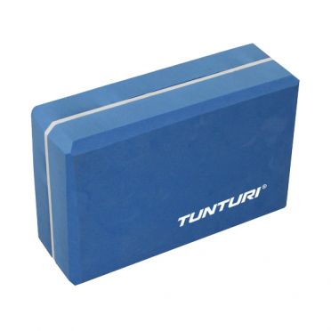 Tunturi Yoga-Block blau/weiss 