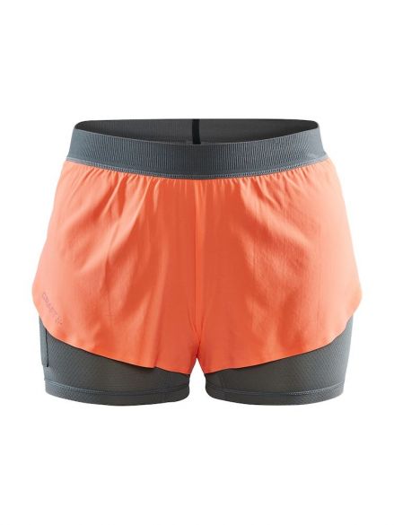 Craft Vent 2 in 1 Racing Laufshort Orange Damen 1908707-825000