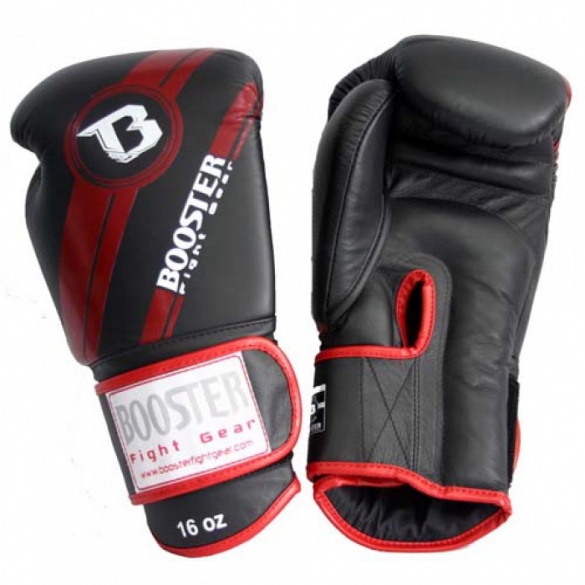 Booster Pro Range BGL V3 Leder Boxhandschuhe Rot/Schwarz BGL1-V3-rz