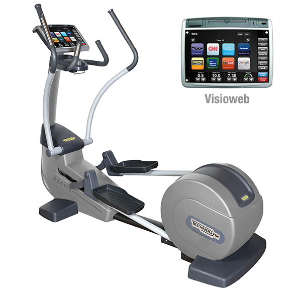 TechnoGym Crosstrainer Synchro Excite+ 700 Visioweb Silber gebraucht BBTGSE700VLCDTVIZI