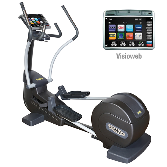 TechnoGym Crosstrainer Synchro Excite+ 700 Visioweb Schwarz gebraucht BBTGSE700VLCDTVIZW