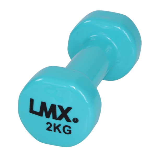 Lifemaxx Vinyl Dumbbellset Blau 2 kg LMX 1150 LMX1150.20
