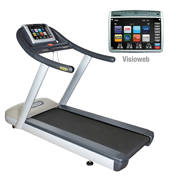 TechnoGym Laufband Jog Now Excite+ 700 Visioweb Silber gebraucht BBTGJNE700VLCDTVIZI