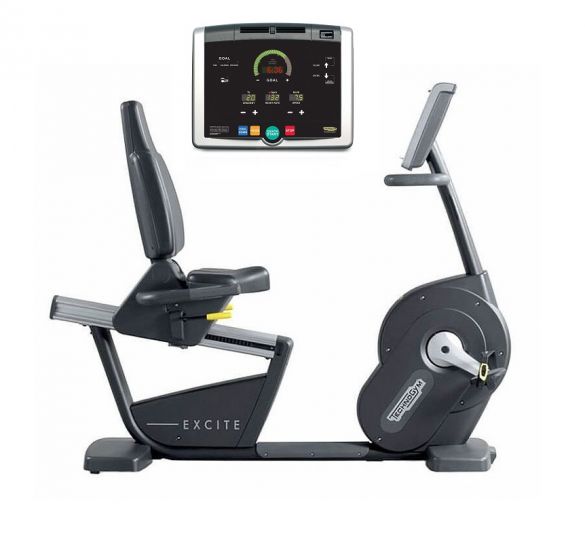 Technogym Liegeergometer Recline Excite+ 500i Schwarz gebraucht BBTGNRE500IZW