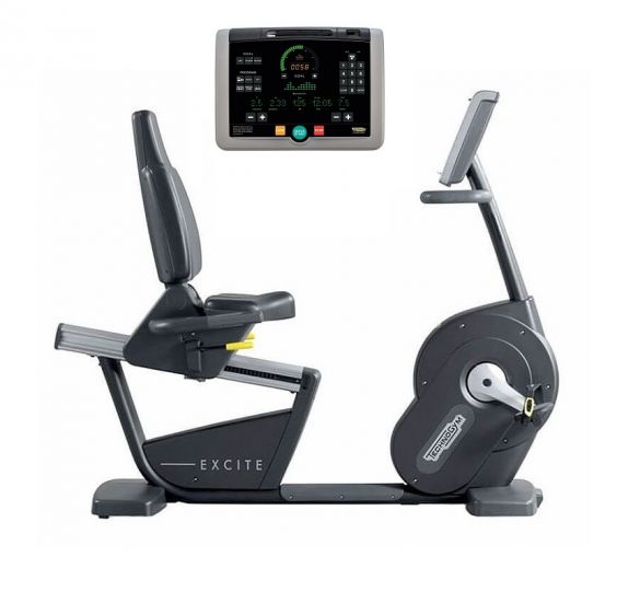Technogym Liegeergometer Recline Excite+ 700i Schwarz gebraucht BBTGNRE700IZW