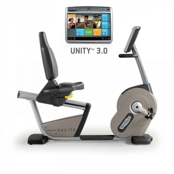 Technogym Liegeergometer Excite+ New Recline 700 Unity 3.0 Silber gebraucht BBTGENR700U3ZI