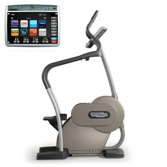 Technogym Stepper Step Excite+ 700 Visioweb Silber gebraucht BBTGST700VLCDTVIZI