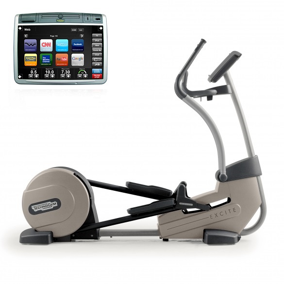 TechnoGym Crosstrainer Synchro Excite+ 700 Visioweb Silber gebraucht BBTGSE700VLCDTVIZI
