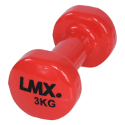 Lifemaxx Vinyl Dumbbellset Rot 3 kg LMX 1150 