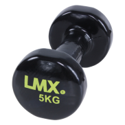 Lifemaxx Vinyl Dumbbellset Schwarz 5 kg LMX 1150 