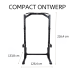 Centr Half Rack - Squat Rack met Pull-Up Bar  CHR.1