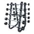 LifeMaxx Barbell Storage Rack fur 10 EZ Barbells  LMX1069