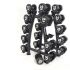 Muscle Power Hantel Rack vertikal für 10 Sätze Hanteln  FFMP90SR3