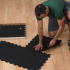 Body-Solid Puzzlematte set 100 x 100 cm solid black  KRFBST4PB